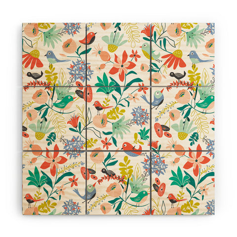 Heather Dutton Gracies Garden Wood Wall Mural