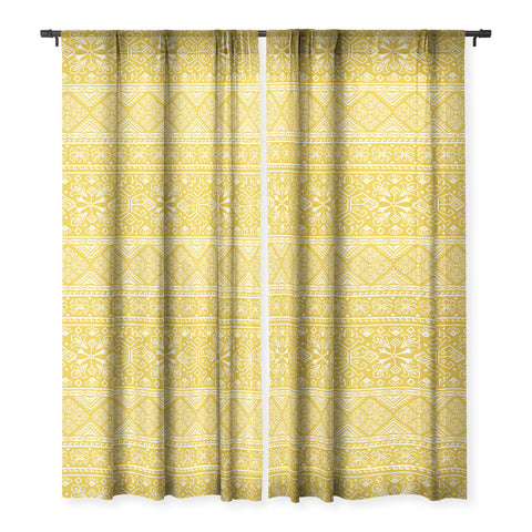 Heather Dutton Grand Bazaar Goldenrod Sheer Non Repeat