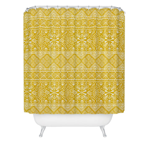 Heather Dutton Grand Bazaar Goldenrod Shower Curtain