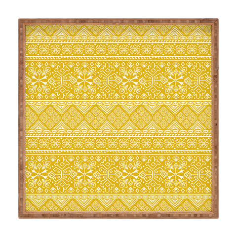 Heather Dutton Grand Bazaar Goldenrod Square Tray
