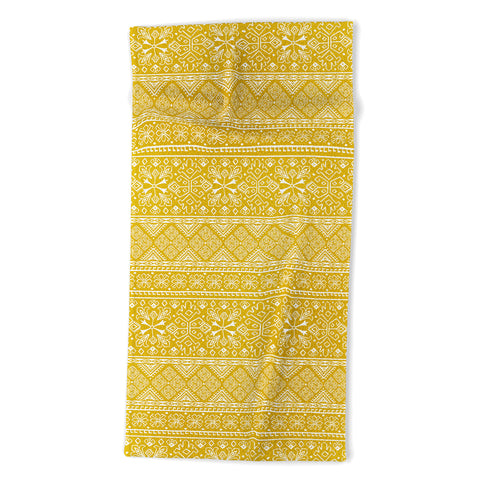 Heather Dutton Grand Bazaar Goldenrod Beach Towel