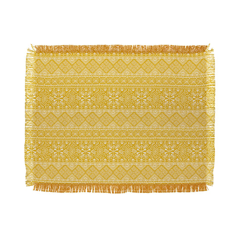 Heather Dutton Grand Bazaar Goldenrod Throw Blanket