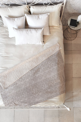 Heather Dutton Grand Bazaar Linen Fleece Throw Blanket