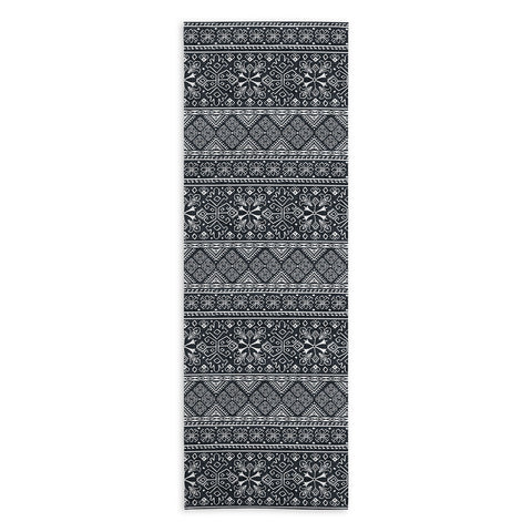 Heather Dutton Grand Bazaar Slate Linen Yoga Towel