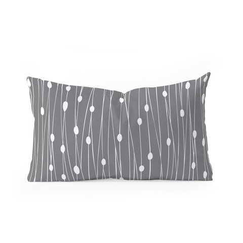Heather Dutton Gray Entangled Oblong Throw Pillow