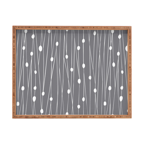 Heather Dutton Gray Entangled Rectangular Tray