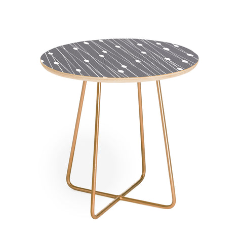 Heather Dutton Gray Entangled Round Side Table