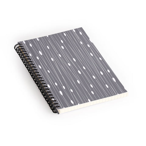 Heather Dutton Gray Entangled Spiral Notebook