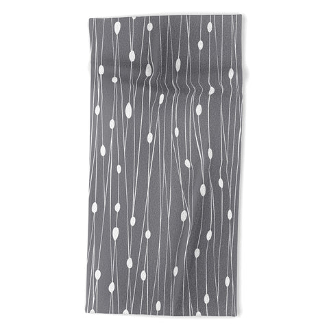 Heather Dutton Gray Entangled Beach Towel