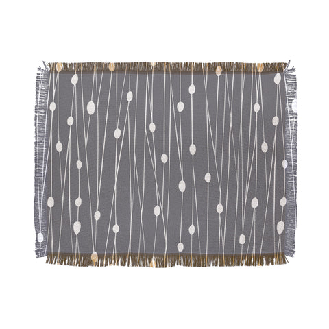 Heather Dutton Gray Entangled Throw Blanket