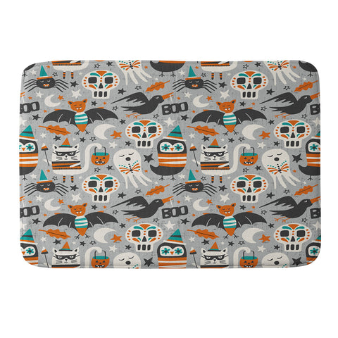 Heather Dutton Halloween Party Memory Foam Bath Mat