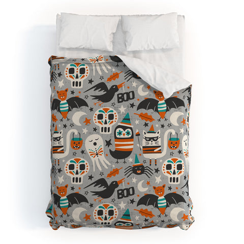 Heather Dutton Halloween Party Duvet Cover
