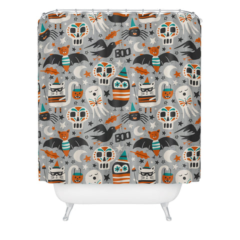 Heather Dutton Halloween Party Shower Curtain