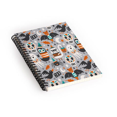 Heather Dutton Halloween Party Spiral Notebook