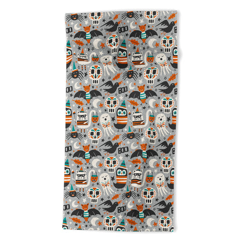 Heather Dutton Halloween Party Beach Towel