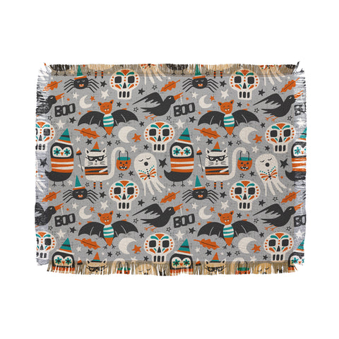 Heather Dutton Halloween Party Throw Blanket