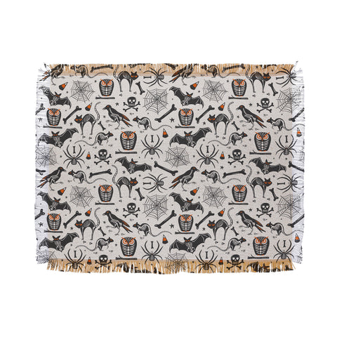 Heather Dutton Halloween XRay Throw Blanket