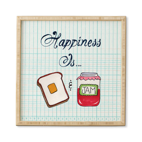 Heather Dutton Happiness Is Toast And Jam Framed Wall Art
