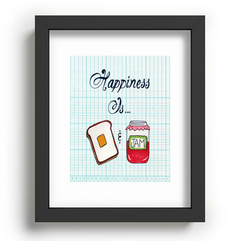 Heather Dutton Happiness Is Toast And Jam Recessed Framing Rectangle
