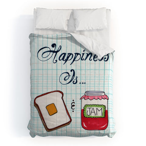 Heather Dutton Happiness Is Toast And Jam Comforter