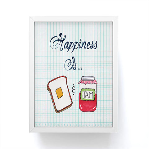 Heather Dutton Happiness Is Toast And Jam Framed Mini Art Print