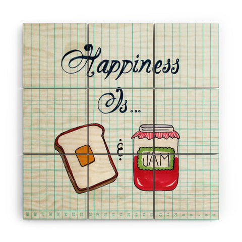 Heather Dutton Happiness Is Toast And Jam Wood Wall Mural