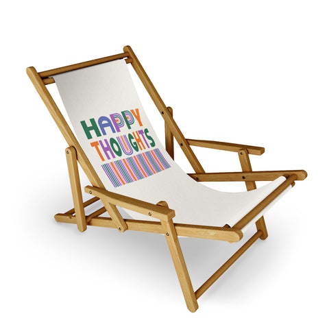 Heather Dutton Happy Thoughts Typography Sling Chair