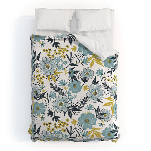 Heather Dutton Harper Dusk Blue Duvet Cover