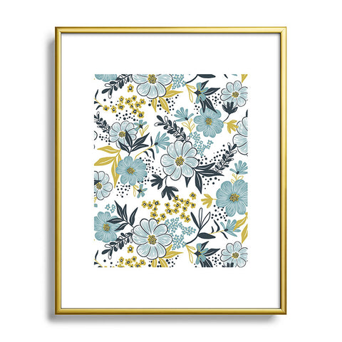 Heather Dutton Harper Dusk Blue Metal Framed Art Print