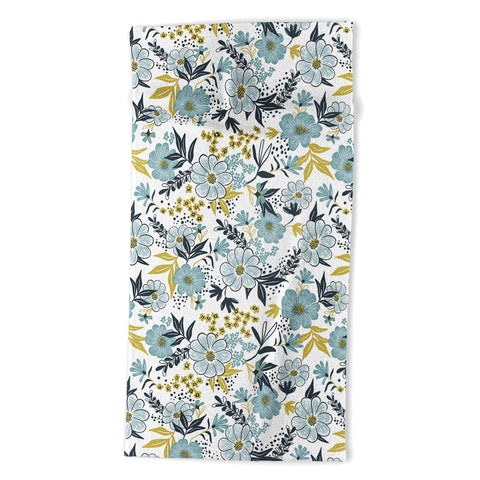 Heather Dutton Harper Dusk Blue Beach Towel