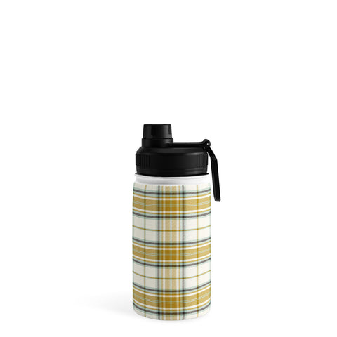 Heather Dutton Headmaster Plaid Ivory Water Bottle