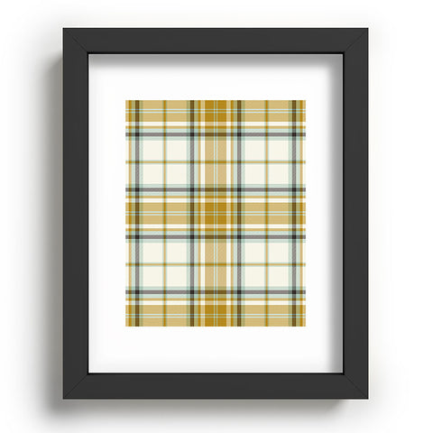 Heather Dutton Headmaster Plaid Ivory Recessed Framing Rectangle