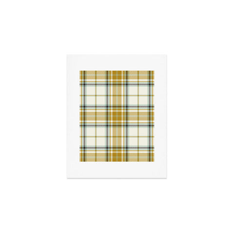 Heather Dutton Headmaster Plaid Ivory Art Print