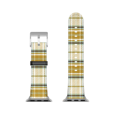 Heather Dutton Headmaster Plaid Ivory Apple Watch Band
