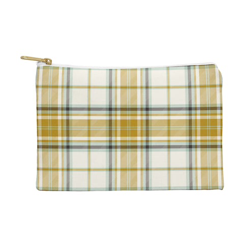 Heather Dutton Headmaster Plaid Ivory Pouch