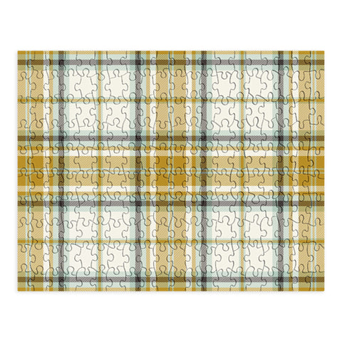 Heather Dutton Headmaster Plaid Ivory Puzzle