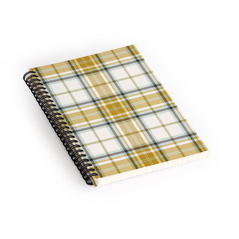 Heather Dutton Headmaster Plaid Ivory Spiral Notebook