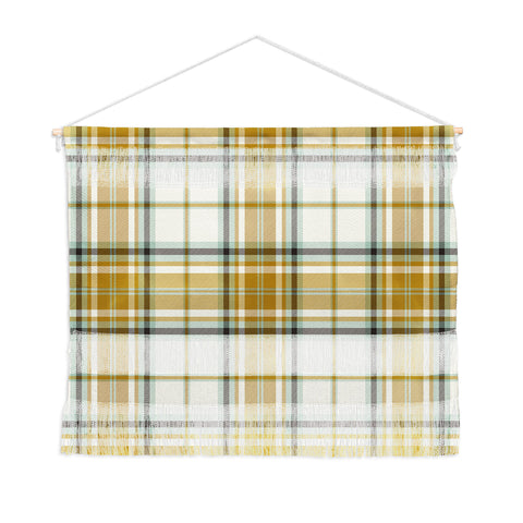 Heather Dutton Headmaster Plaid Ivory Wall Hanging Landscape