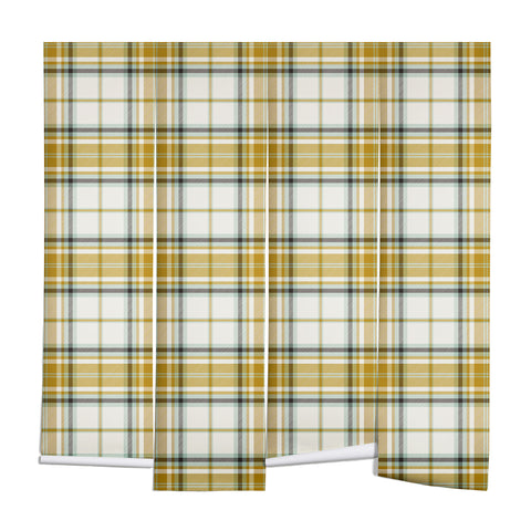 Heather Dutton Headmaster Plaid Ivory Wall Mural