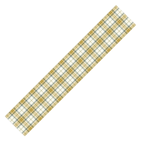 Heather Dutton Headmaster Plaid Ivory Table Runner