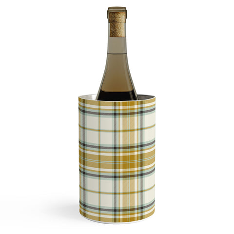 Heather Dutton Headmaster Plaid Ivory Wine Chiller