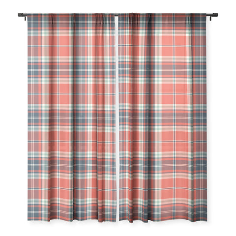 Heather Dutton Headmaster Plaid Red Sheer Non Repeat
