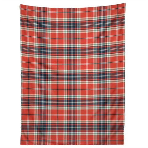 Heather Dutton Headmaster Plaid Red Tapestry