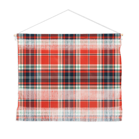 Heather Dutton Headmaster Plaid Red Wall Hanging Landscape