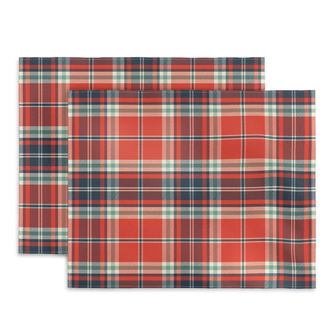 Heather Dutton Headmaster Plaid Red Placemat