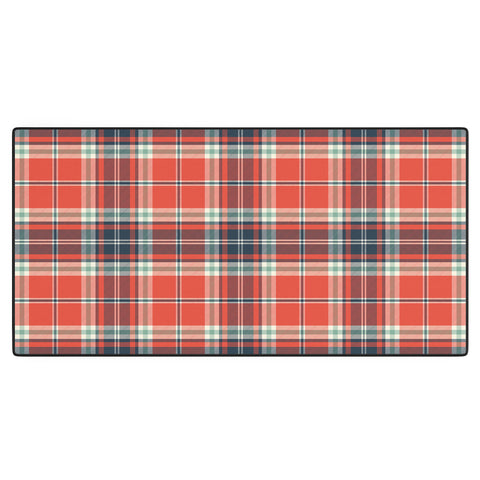 Heather Dutton Headmaster Plaid Red Desk Mat