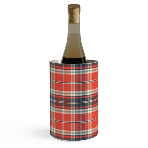 Heather Dutton Headmaster Plaid Red Wine Chiller