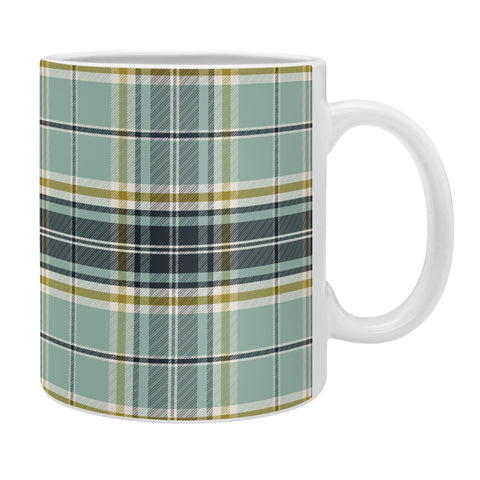 Heather Dutton Headmaster Plaid Seafoam Coffee Mug