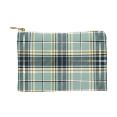 Heather Dutton Headmaster Plaid Seafoam Pouch