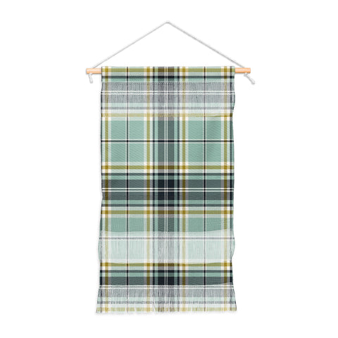 Heather Dutton Headmaster Plaid Seafoam Wall Hanging Portrait